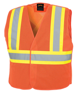 Pioneer 597 V1030650 Hi-Viz Orange Tear-Away Mesh Safety Vest